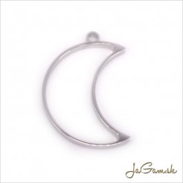 Prívesok s otvorom 35x23mm CHIRURGICKÁ OCEĽ, 1ks (ch1565)